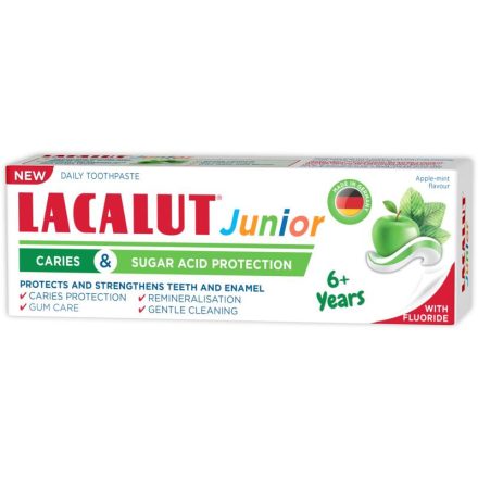 Lacalut junior fogkrém 6 éves kortól 55ml - fogszuvasodás és cukor elleni védelemmel
