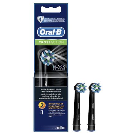 Oral-B EB50BK-2 CrossAction fekete pótfej 2db