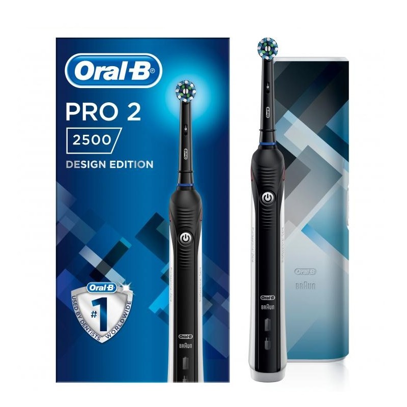 Oral-B Pro 2 2500 Black Design Edition Elektromos Fogkefe