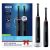 Oral-B PRO 3 3900 Black Duopack elektromos fogkefe csomag - 3db Kefefejjel