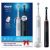 Oral-B PRO 3 3900 Black&White Duopack elektromos fogkefe csomag - 3db Kefefejjel