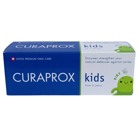 Curaprox Kids mentolos fogkrém 6 éves kortól fluoridos 60ml