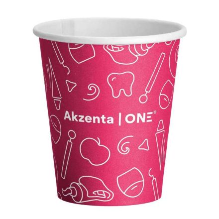 Akzenta ONE fogászati motívumokkal 200ml 50db - pink